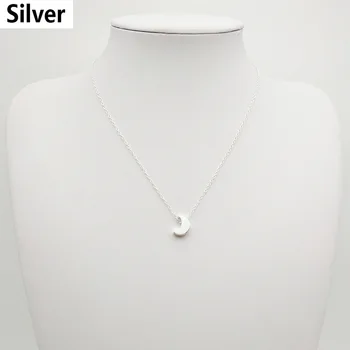 Nové módne jednoduché hrubé mini mesiac prívesok náhrdelník Európskej krásu šperkov náhrdelník príslušenstvo