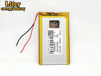 1/2/4x 5000mAh Li-polymer Nabíjateľné Batérie 3,7 V 6060100 Lítium-Polymérová Batéria Pre MP4 MP5 Tablet DVD POLOVICE Digitálny Produkt