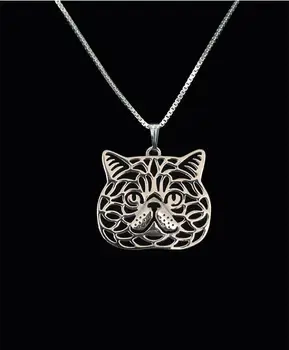 Veľkoobchod Jedinečné Ručné Boho Chic Exotické Krátkosrstá mačka Náhrdelník Pet Milenci Darček Šperky, Prívesok 12pcs/veľa