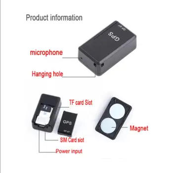 2023 Magnetické GF07 GPS Tracker Zariadenie GSM Mini Reálnom Čase Sledovanie GPS Lokátor Auto, Motocykel, Diaľkové Ovládanie, Sledovanie Monitora