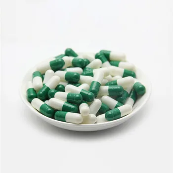 Zelená Biela 1000Pcs Veľkosť 00# 0# Prázdny Pevný Želatína Kapsule Jasné Kóšer Gél Medicíny Pilulku Vitamíny Osobné Pilulku Prípadoch Štiepačky