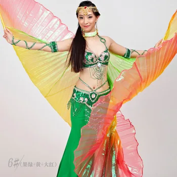 2019 Brušného Tanca Isis Krídla, Brušný Tanec Príslušenstvo Bollywood Orientálna Egypta Egyptská Krídla Kostým Pre Dospelých Žien Zlato