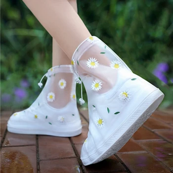 Dážď obuvi kryt PVC transparentné vodotesný, anti-protišmykové dážď obuvi kryt dážď obuvi zahŕňa Silikónové daždi kryt obuvi