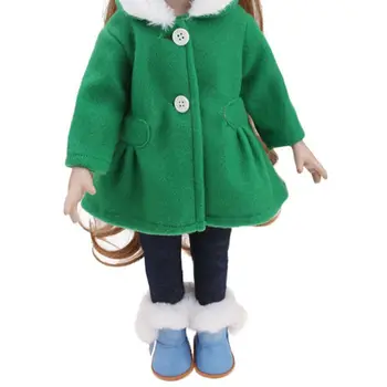 V zime Teplé American Doll Pre 23.62 Palcový 45 cm Bábiku Príslušenstvom Bábiky Oblečenie Bábiky Nadol Bundy Kožušiny Golier Kabáta