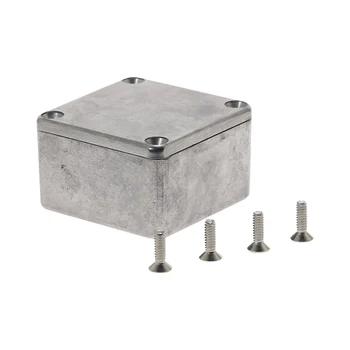 Hliníkové Rozvodné skrine Skrinka Elektronické Diecast Stomp Box Projektu Box 1590LB 50.5*49.5*31mm Striebro Projektu Nástroj Prípade