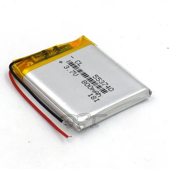 3,7 V 553740 800mAh Nabíjateľná Li-polymer Lithium Lipo Li-ion-Článková Batéria Pre Tablety Digitálne Nastavenie PSP MP5 GPS, Bluetooth