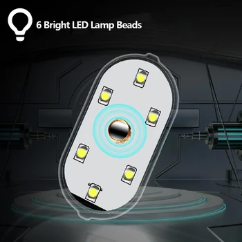 Auto Led Lampa na Čítanie Atmosféru Vozidla Dotyk-snímanie Kontroly Wireless Mini Usb Nabíjanie Strecha Strop Núdzové Svetlo Interiéru