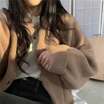 Japončina kórejčina jeseň zima bavlna pletený sveter sveter kawaiijk jednotné cardigan multicolor Cosplay oblečenie pre ženy