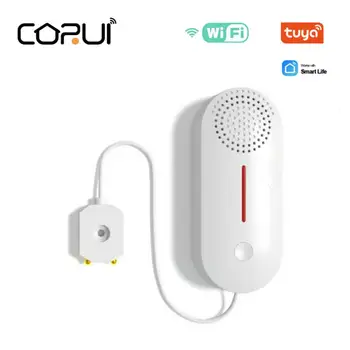 CORUI Tuya Úniku Vody Detektor Úrovne Vody Snímač Kuchyňu, Kúpeľňu Bezpečnostný Alarm 90dB Vysokej Hlasitosti Zvuk Budíka Pre Inteligentný Život
