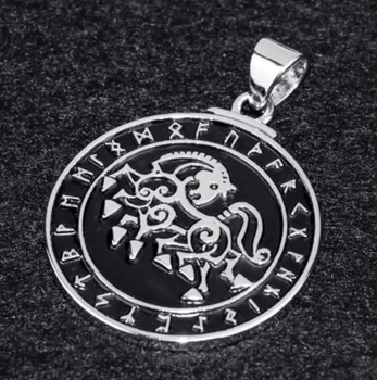 2020 Nový Viking Kôň Rune Bojovník ODIN Sleipnir Runic Severanov Amulet Mens Prívesok Náhrdelník Šperky