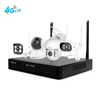 Srihome 16CH 4K Výstup 4G LTE POE NVR CCTV IP Kamera Kompatibilný s HDMI H. 265 Network Video Recorder Bezpečnostný monitorovací Systém