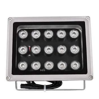 940nm Neviditeľné IR iluminátor 15pcs Pole infračervené Lampy Vonkajšie Nepremokavé Nočné Videnie CCTV Vyplniť Svetla pre Bezpečnostné Kamery