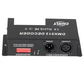 3 Kanál 30A RGB DMX 512 LED Dekodér Regulátor DMX stmievač použiť pre DC12-24V RGB LED pásy