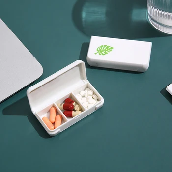 Biele Mini Vodotesný 3 Grid Pilulku Box Zdravotnej Starostlivosti Prenosné Medicíny Box Zdravie Kontajner Prípade Cestovné Pilulku Box Ľahko sa