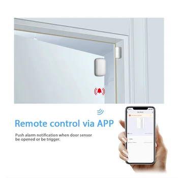 ELEOPARD Tuya Zigbee Dvere/okno, Senzor Dverný Kontakt, Smart Senzor domáci Alarm Senzory