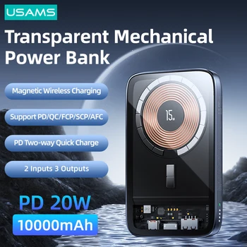 USAMS PB67 PD 22.5 W Rýchlo Magnetické Wireless Power Bank QC Prenosné Powerbank Externú Batériu Pre iPhone 13 12 11 Pro Max Xiao