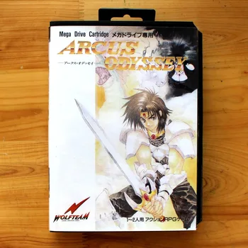 Arcus Odyssey 16 Bit MD Hra Karty s Retail Box pre Sega MegaDrive & Genesis, Video Herné konzoly systém