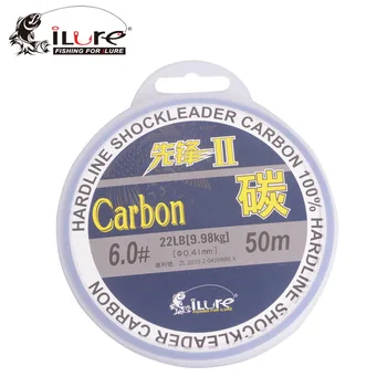 ILure leada carbon fiber fluor rybárske vlasce uhlíkových vlákien 50mt 100mt cievka super silné sprievodca 60lb 80lb pesca doprava zadarmo