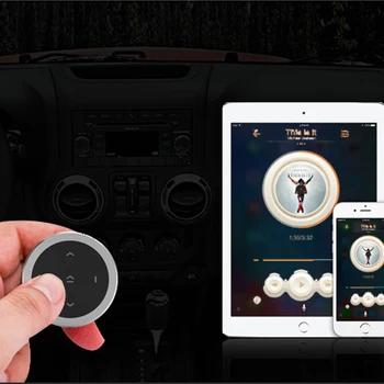 Bezdrôtový Bluetooth Diaľkové Ovládanie Súprava do Auta Mediálne Tlačidlo Auto, Motocykel Volant Prehrávač Hudby ovládač pre iOS/Android