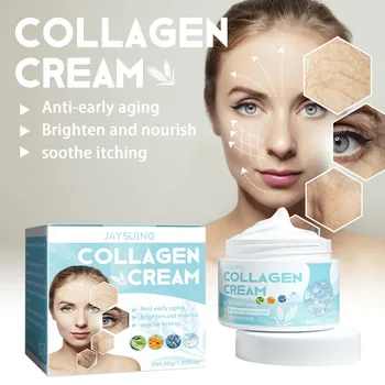 Kolagén Face Cream Anti-Aging Fade Vráskam, Spevňujú, Lifting Kože Tváre Oživiť Upokojiť Hydratačný Krém Na Starostlivosť O Pleť Tváre
