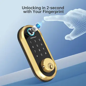 Smart Lock SMONET Bluetooth Keyless Vstup Klávesnice Smart Západka-Odtlačkov prstov Elektronické Západka Dverové Zámky-App Control
