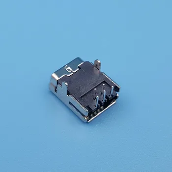 100ks Mini USB Typu B 5Pin DIP Pravý Uhol 2Legs Žena Zásuvky PCB Montáž Spájky Konektor