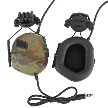 Taktické Headset s Rýchlo Prilba Železničnej Adaptér Peltor Comtac Headset pre Vojenské Lov CS Streľba Headset Airsoftové Príslušenstvo