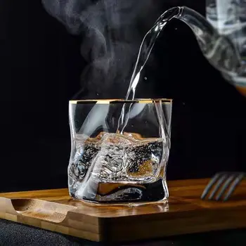 Japonské Pivo, Whisky Sklo Krištáľové Sklo Pohár v Tvare Pohára Twisted Cup In Vietor Tvorivé Veľkoobchod Drinkware 250ml
