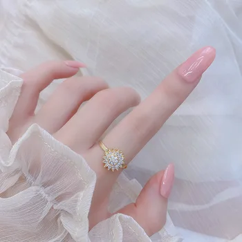 Rotujúce Slnečnice Náhrdelník Prívesok pre Ženy Zirkón Crystal Proti Stresu, Úzkosti Krúžky Elegantná Otočná Spining Náušnice Šperky