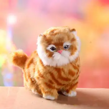 Nové simulácie mačka tvorivé remeselné darček chvost je možné presúvať ručne, môžete volať detské hračky mačka Vianočný darček domova