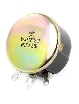 WX112 050 4K7 2K2 10K 1K Ohm 5% 5W 6 mm Koleso Hriadeľ 3Pin Drôtové Premennej Potenciometer