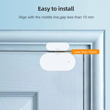 Tuya Zigbee Senzor Dverí pre Smart Home Poplašné zariadenie Automatizácie Diaľkové Ovládanie Práce s Alexa Domovská stránka Google var SmartLife