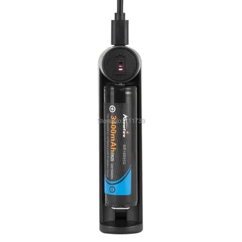 AloneFire MC3 3.7 V, Univerzálne Dobíjacie Batérie, USB Nabíjačky Pre 18650 16340 14500 26650 Li-ion