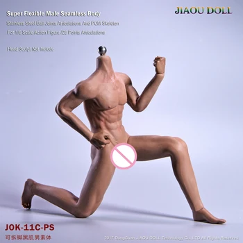 1:6 Jiaou bábika Super Flexibilné Muž Silné Svalové Bezšvíkové Telo Obrázok S Nehrdzavejúcej Ocele Loptu Kĺbov Model Kolekcie Hračka