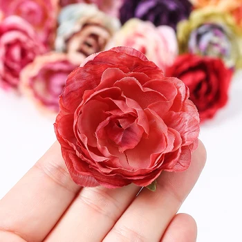 Hodváb Rose Umelé Kvety, 5cm Falošné Kvet Pre Domova Záhrada Manželstva Svadobné Dekorácie DIY Nevesta Váza Veniec Príslušenstvo