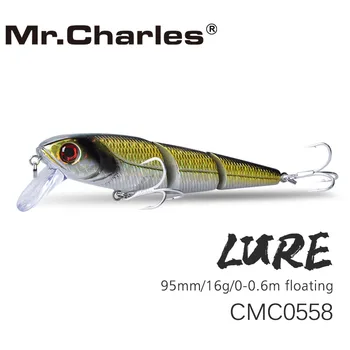 Pán Charles CMC0558 Rybárske Lure 95 mm 16 g 0-0.6 m Plávajúce Kľukou Isca Umelé Návnady, Rybárske Náčinie, Popper Hot Model Crankbaits