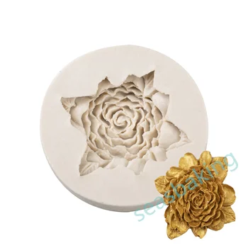 3D Ruže Kvet Silikónové Formy Fondant Cake Zdobenie Čokoládou Cookie Mydlo Ílu Polyméru Živice pečenie formy Nástroje