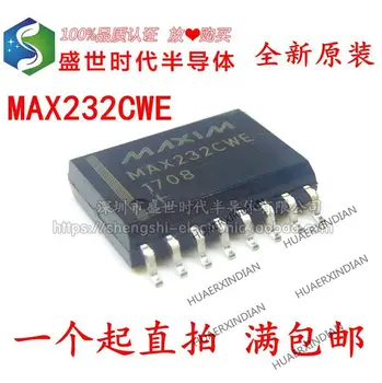 10PCS Nový, Originálny MAX232CWE RS-232 SOP16 7.2 MM