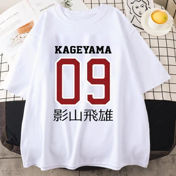 Letné Kawaii Ženy Haikyuu Kageyama Anime, Manga-Krátke rukávy T-shirt Tlač Streetwear Módy Bežné Haikyuu Žena Tshirts