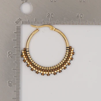 30*30 mm Perlové Náušnice Okrúhle Náušnice Príslušenstvo Handwork Módne Šperky Hoop Náušnice pre Ženy, Dievča Doprava Zadarmo