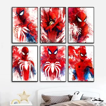 Disney, Marvel Film Diamond Maľovanie Spiderman Superhrdina Avengers Wall Art Obraz detskej Izby Rodinných Domov Dekor