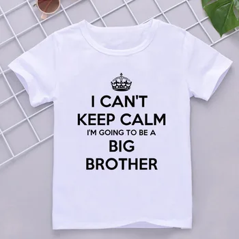 Vtipné budem Veľký Brat Znova Detí Chlapci Tričko Deti Brat Zodpovedajúce Oblečenie Tehotenstva Oznámenie Top Oblečenie